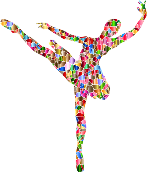 Танцующие фигуры цветные