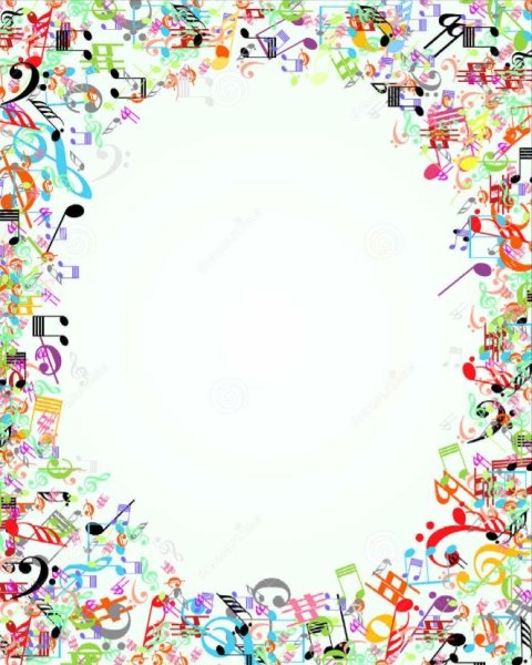 Рамка музыкальная для текста