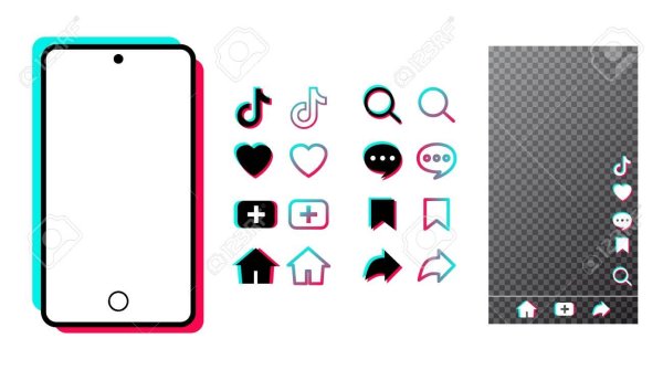 Значки нэкране тиетока