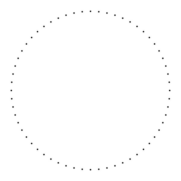 Пунктир по кругу