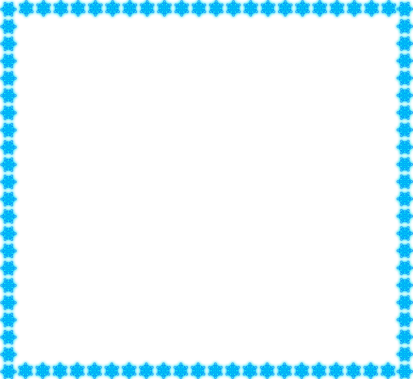 Синяя рамка на прозрачном фоне