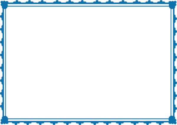 Рамка для текста простая синяя