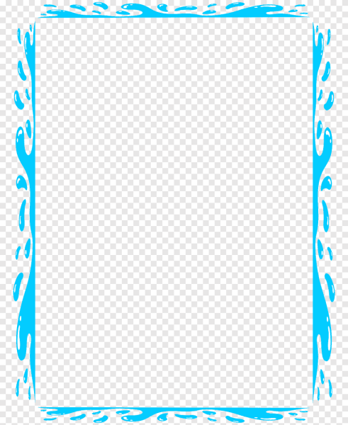 Рамка для ворда синяя