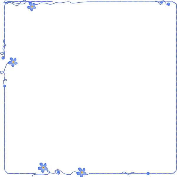 Рамка тонкая синяя