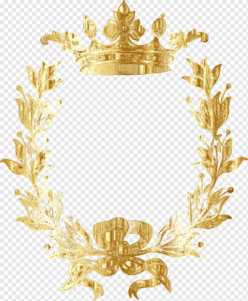 Золотой венок с короной