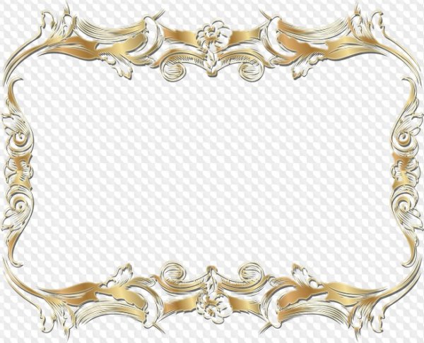 Винтажные золотые рамки для фотошопа