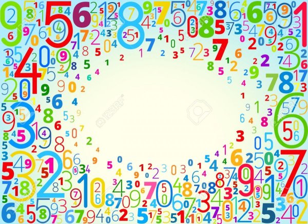 Рамка для текста с цифрами