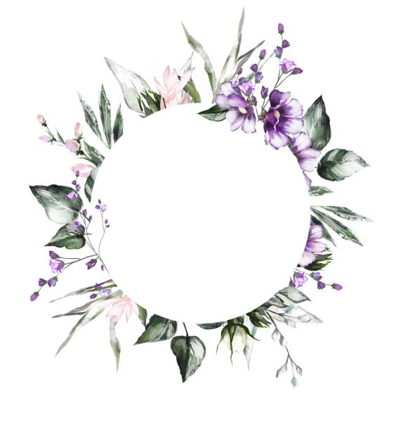 Акварельные цветы рамка