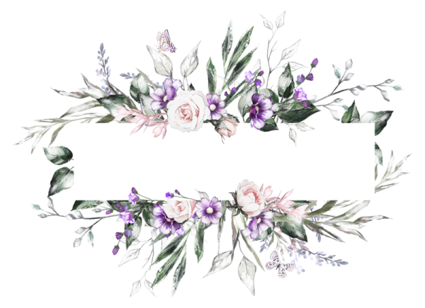 Акварельные цветочные рамки