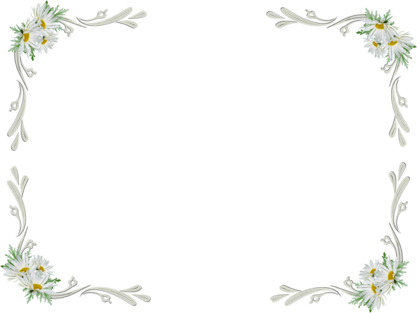 Рамка цветы тонкая