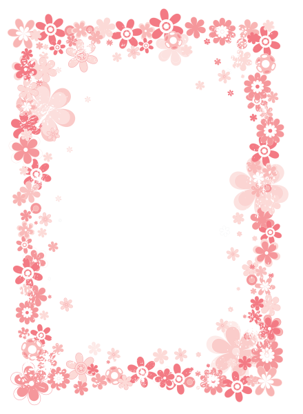 Рамка мелкие цветочки