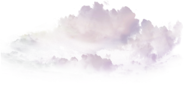 Акварельное облако без фона
