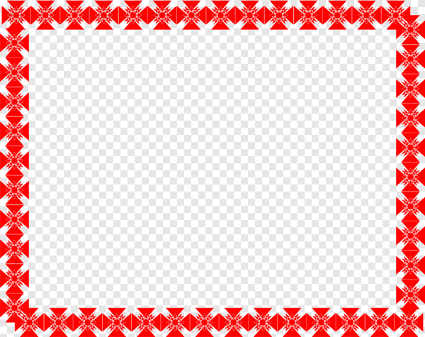 Красная рамка с узорами