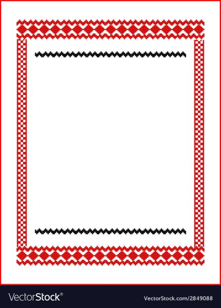 Удмуртский узор рамка