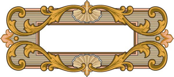 Рамка для надписи в народном стиле