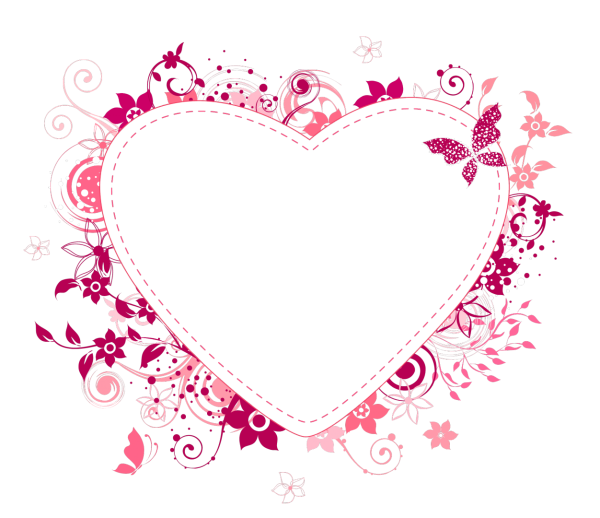 Рамка в виде сердечка