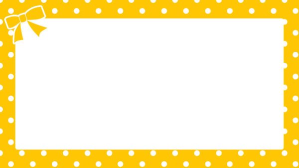 Рамка желтая в горошек