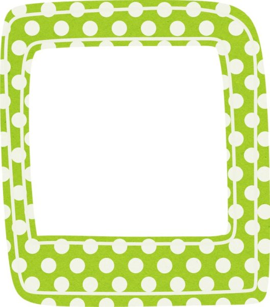 Рамка в горошек