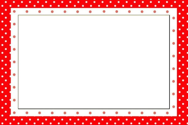 Рамочка в горошек