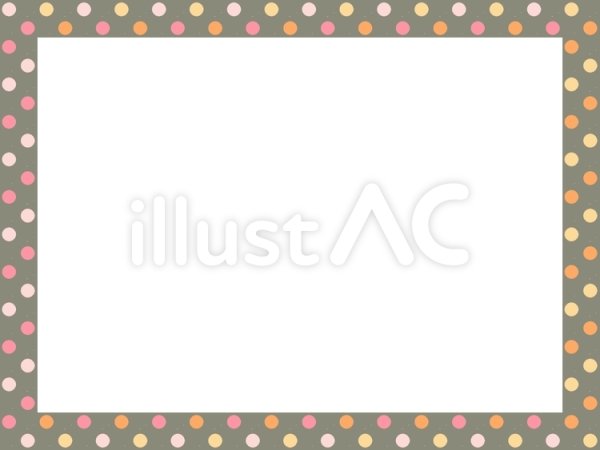 Рамка в горошек