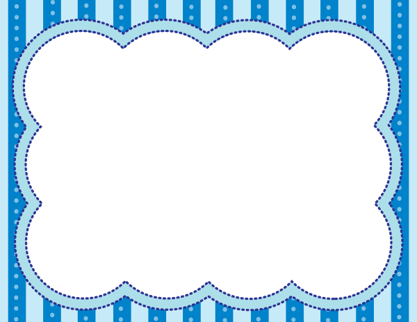 Рамка голубая