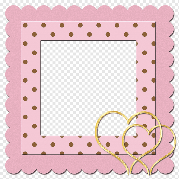 Детские розовые рамки