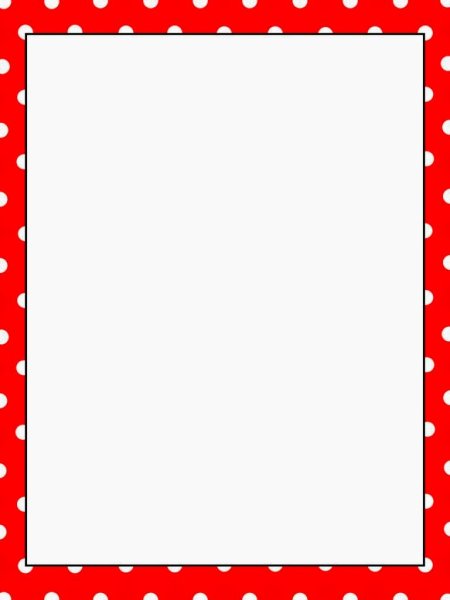 Рамка в горошек