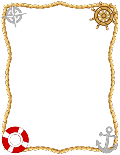 Рамка для текста в морском стиле