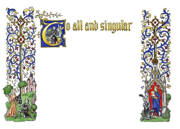 Рамка средние века