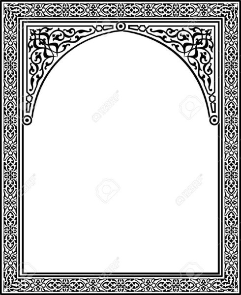 Арабский орнамент угловой