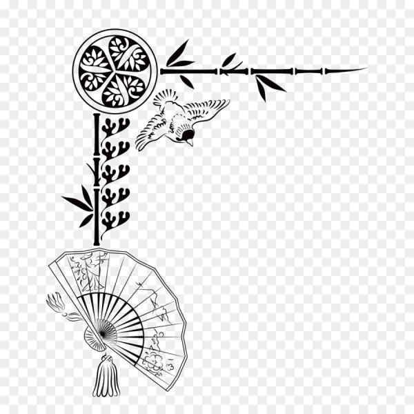 Красивая рамка в японском стиле