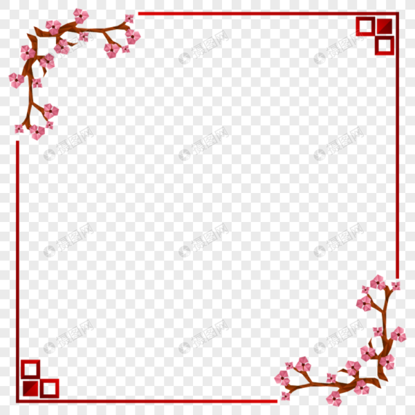 Рамка прямоугольная в китайском стиле