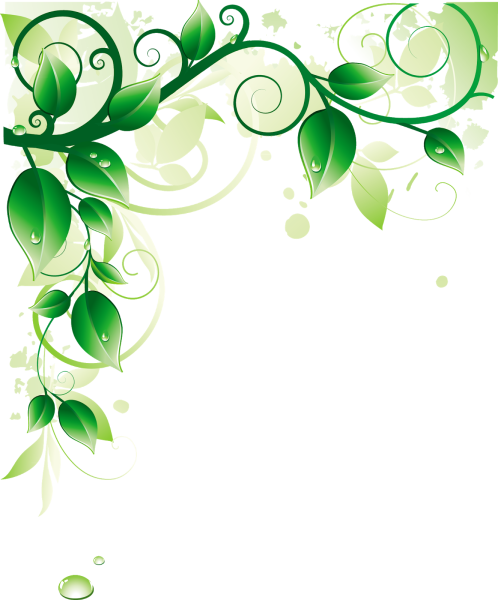 Орнамент углы зеленый