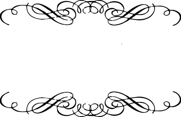 Рамка завитки