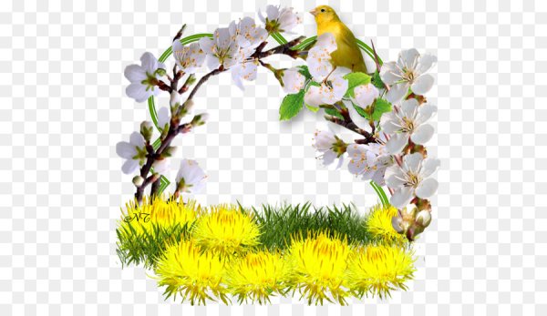 Весна на прозрачном фоне