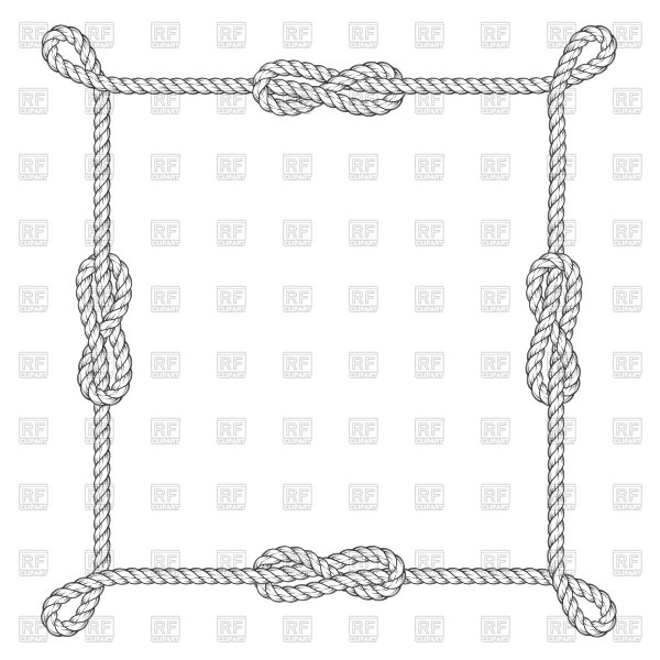 Морские узлы в рамке