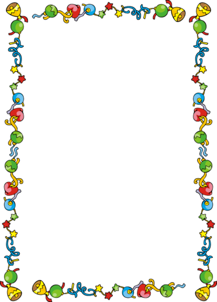 Узкая рамка для текста детская