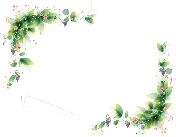 Фоторамка Весенняя на прозрачном фоне