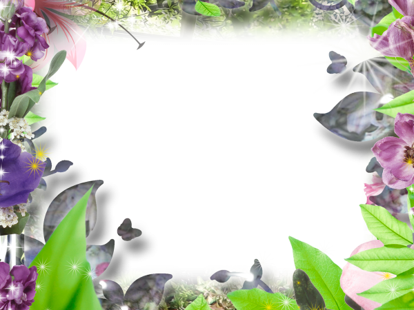 Рамка Весенняя на прозрачном фоне