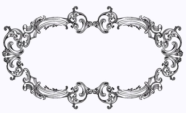 Красивая ажурная рамка