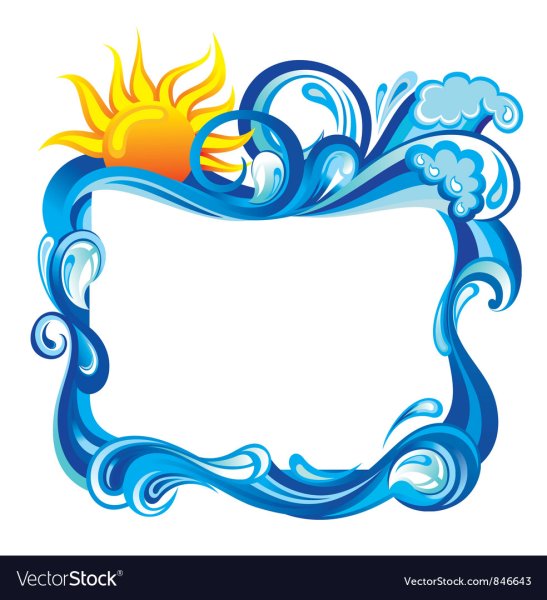 Водная рамка для текста