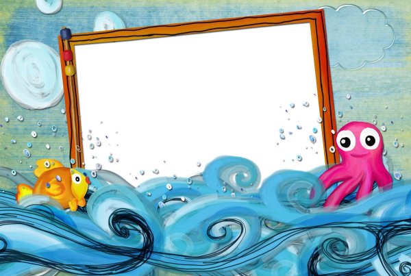 Рамка морские обитатели