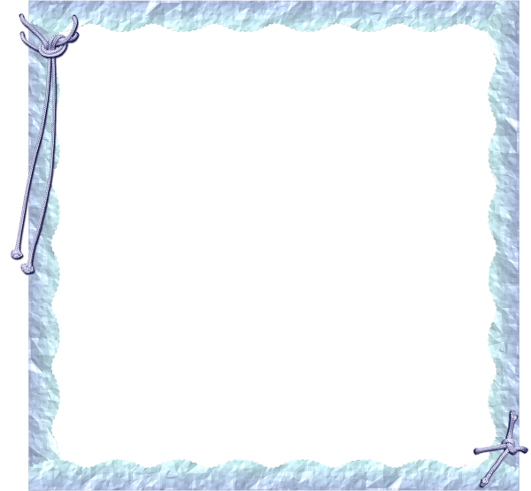 Рамка морская на прозрачном фоне