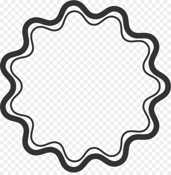 Круг волнистой линией