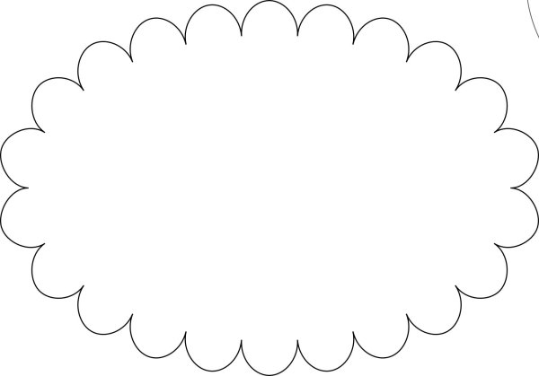 Овал шаблон