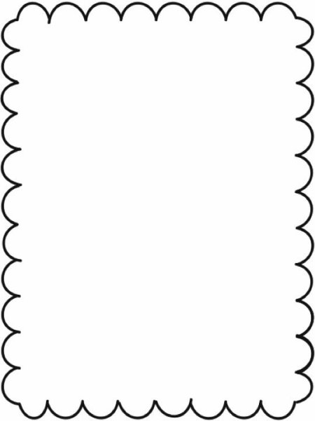 Рамка с волнистыми краями