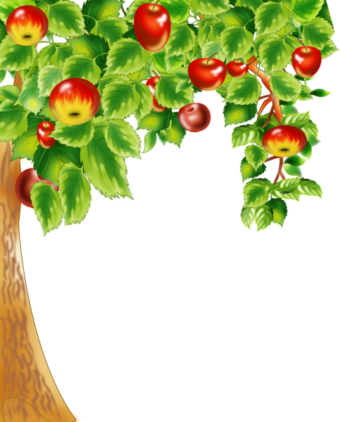 Рамки детский сад с яблоками