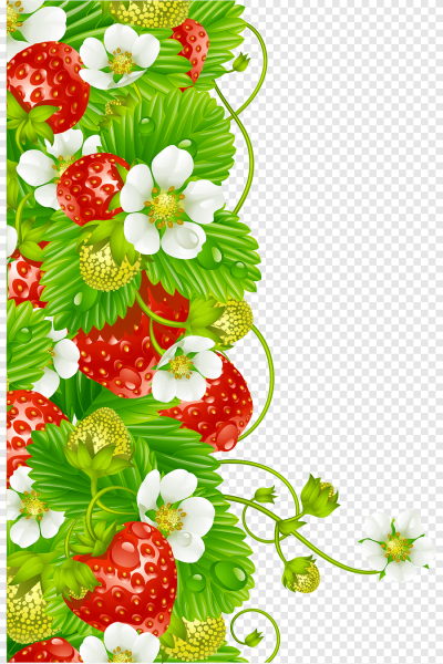 Земляника орнамент