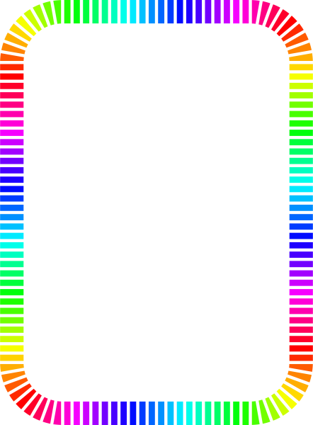 Разноцветная квадратная рамка