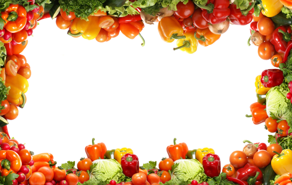 Рамка из овощей и фруктов